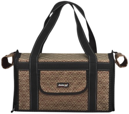 Сумка-переноска AnimAll Жорстка HJ-131 48х25х29 см шоколадфото4