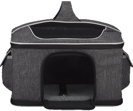 Сумка-переноска AnimAll М’яка CH-9006-1 40х28х28 см сірафото4