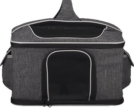 Сумка-переноска AnimAll М’яка CH-9006-1 40х28х28 см сірафото3