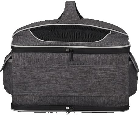 Сумка-переноска AnimAll М’яка CH-9006-1 40х28х28 см сірафото5