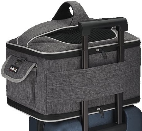 Сумка-переноска AnimAll М’яка CH-9006-1 40х28х28 см сірафото6