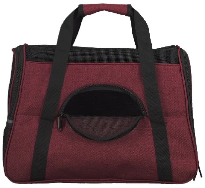 Сумка-переноска AnimAll М’яка HJ-8003 48х25х33 см бордофото3
