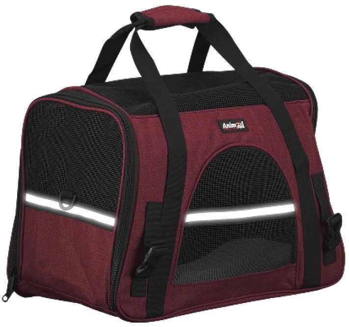 Сумка-переноска AnimAll М’яка HJ-8003 48х25х33 см бордофото2