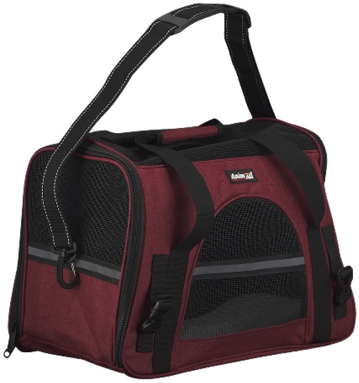 Сумка-переноска AnimAll М’яка HJ-8003 48х25х33 см бордофото4