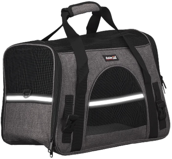 Сумка-переноска AnimAll М’яка HJ-8003 48х25х33 см сірафото2