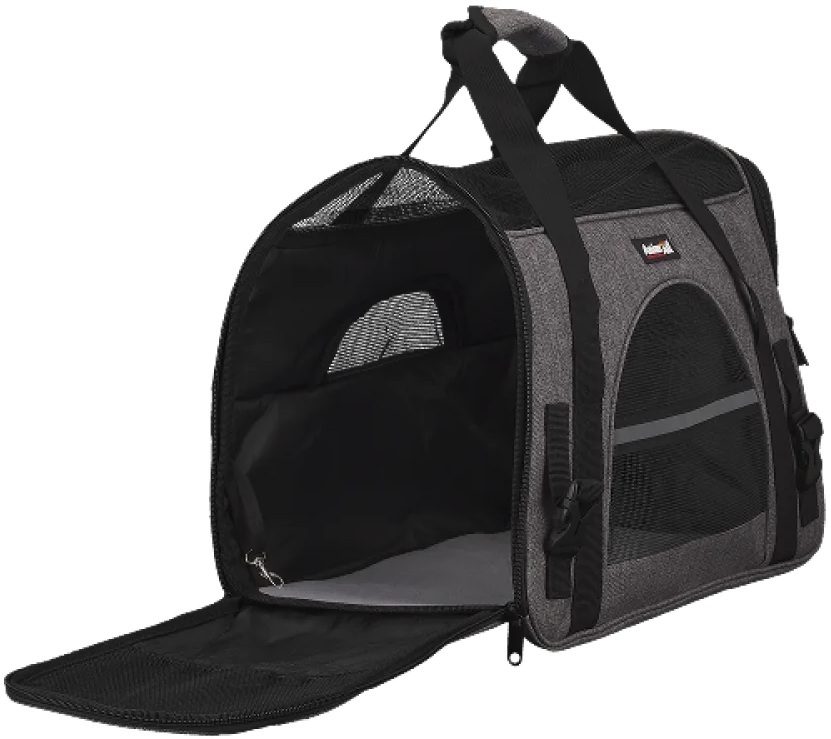 Сумка-переноска AnimAll М’яка HJ-8003 48х25х33 см сірафото6