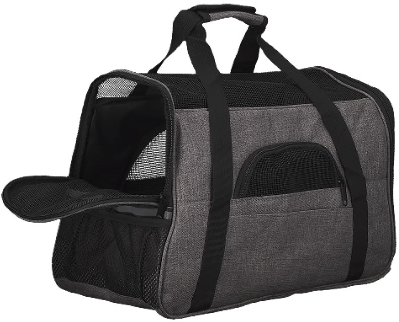 Сумка-переноска AnimAll М’яка HJ-8003 48х25х33 см сірафото5