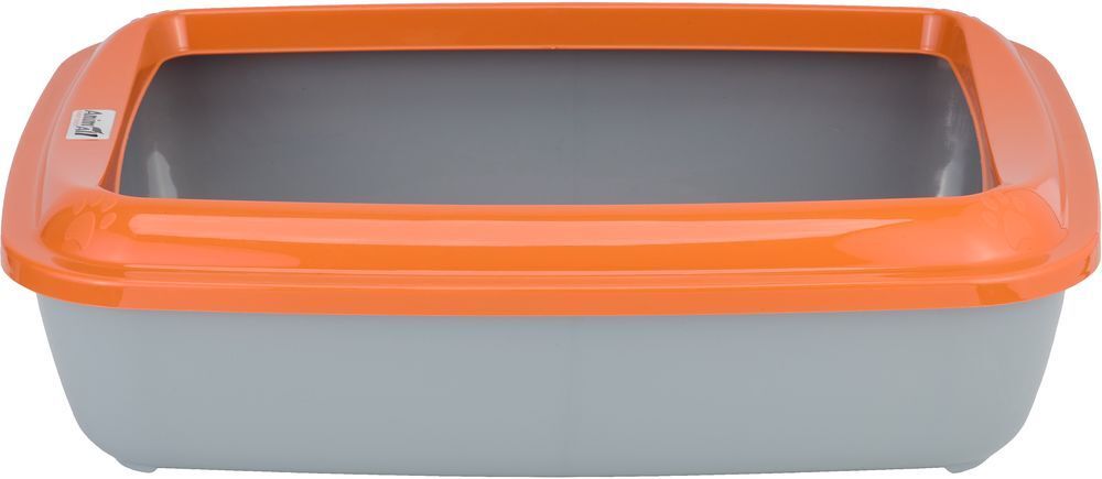 Туалет для кошек AnimAll оранжевый с лопаткой CNR-106 50x37x13.5 см фото 3