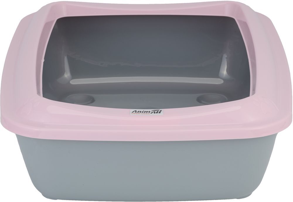 Туалет для кошек AnimAll фиолетовый с лопаткой CNR-106 50x37x13.5 см фото 