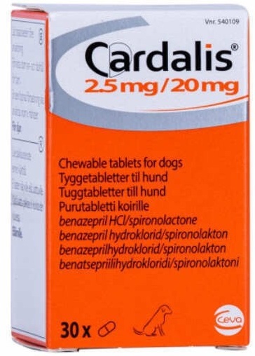 Таблетки Ceva Cardalis 2.5 мг/20 мг 151 мг 30 табфото2