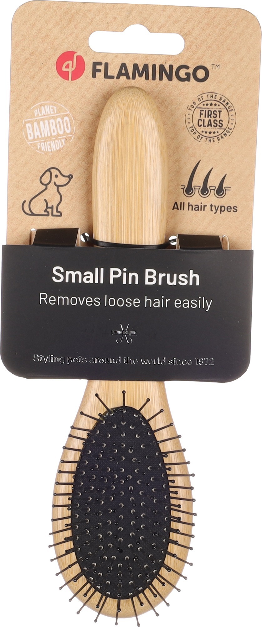 Щітка для собак Flamingo Bamboo S 19 х 5.2 смфото2