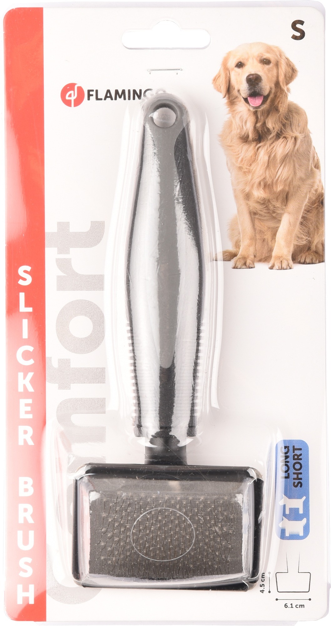 Щітка-пуходерка для собак Flamingo Comfort S 16.5 х 6 смфото2