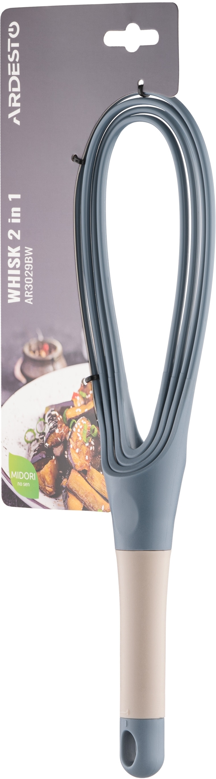 Вінчик 2 в 1 ARDESTO Midori, 29см, пластик, синійфото