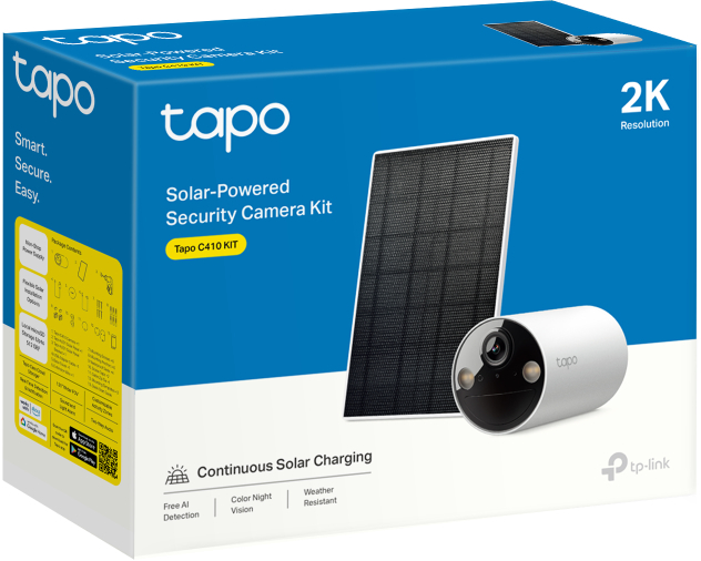 Комплект умной безпроводной камеры TP-LINK TAPO C410 KIT 2K QHD и солнечной панели (TAPO-C410KIT) фото 4
