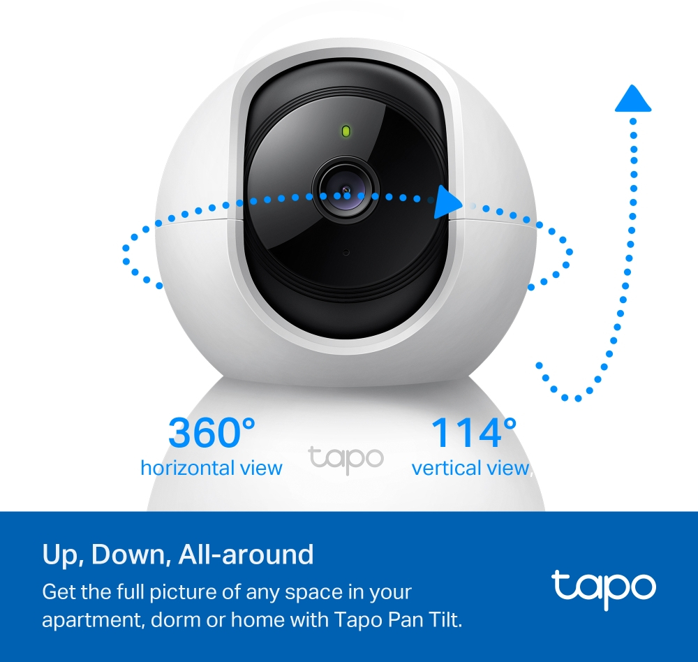 IP-Камера TP-LINK Tapo C200C FHD N300 microSD motion detection, 9x zoom (TAPO-C200C)фото2