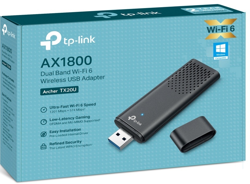 WiFi-адаптер TP-LINK Archer TX20U AX1800, USB (ARCHER-TX20U) фото 3