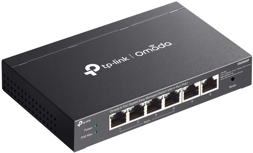 Коммутатор TP-LINK ES206GP 6xGE (4xPoE), 65W, WebSmart (ES206GP) фото 3