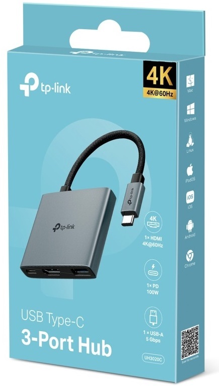 USB-Хаб TP-LINK 3-в-1 3 порта (UH3020C) фото 2
