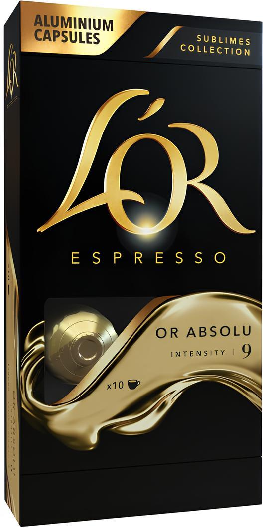 Кофе L`OR капсулы Espresso Or Absolu, 100% арабика, 10шт, Nespresso фото