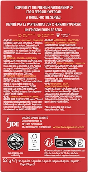 Кофе L`OR капсулы Rossa Imola Ristretto, 100% арабика, 10шт, Nespresso фото 6