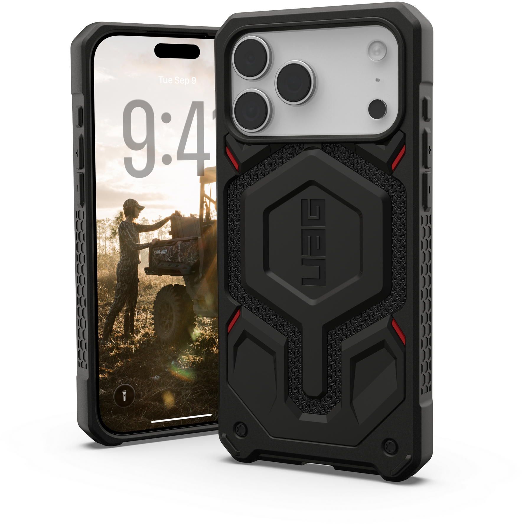 Чехол UAG для Apple iPhone 17 Pro Max Monarch Pro Kevlar Black (114514113940) фото 16
