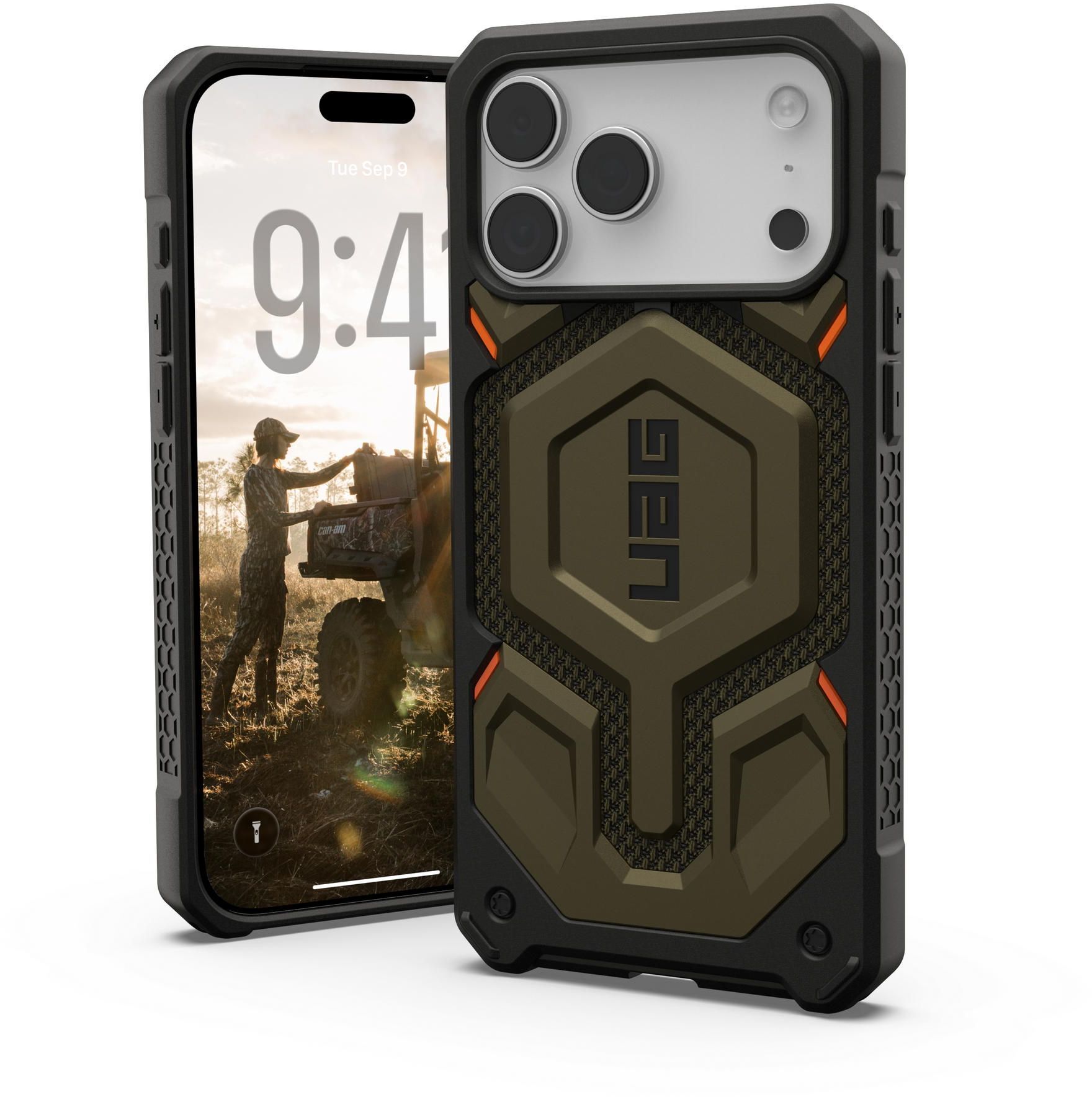 Чехол UAG для Apple iPhone 17 Pro Max Monarch Pro Kevlar Element Green (11451411397B) фото 
