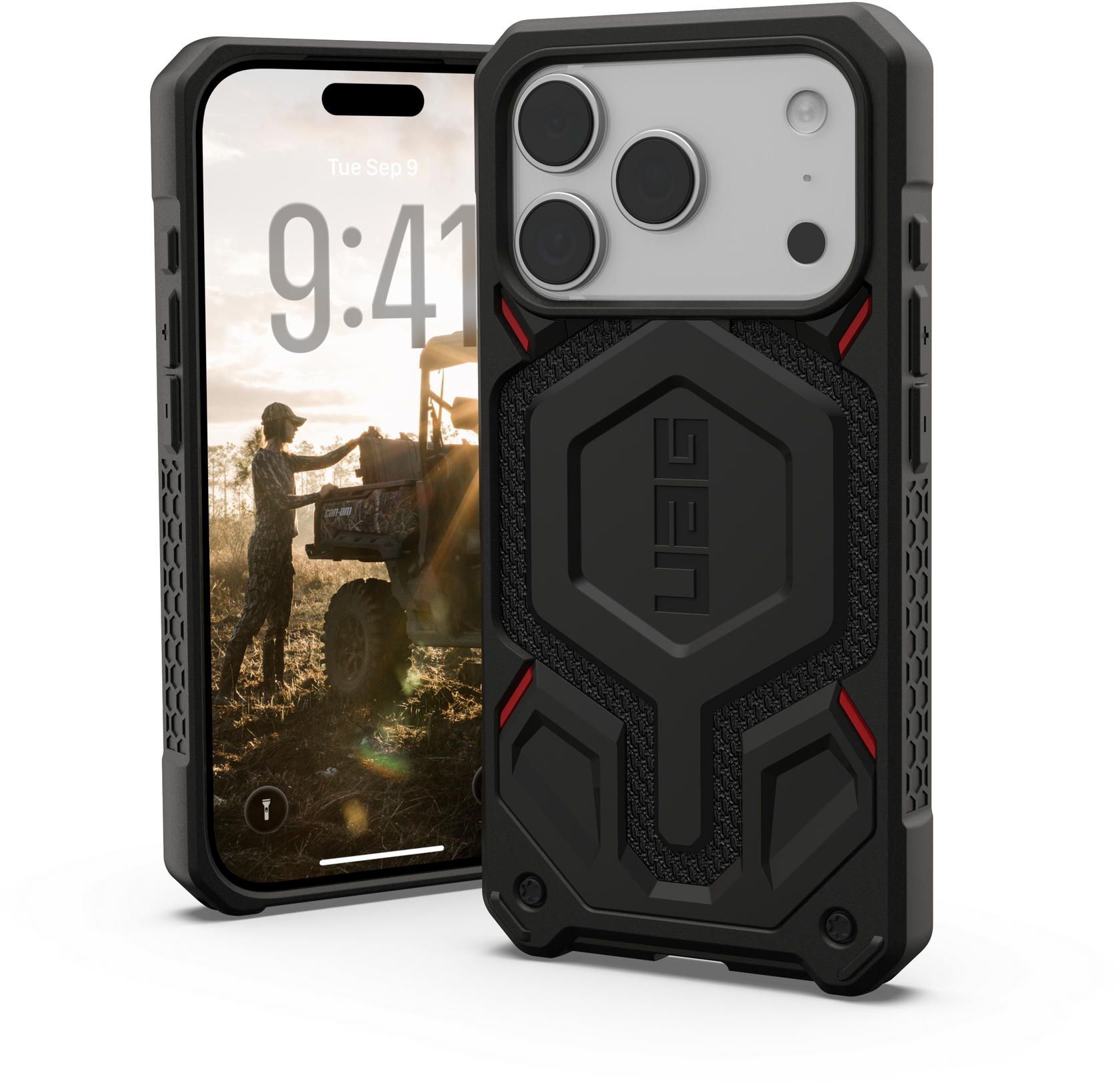 Чохол UAG для Apple iPhone 17 Pro Monarch Pro Kevlar Black (114513113940)фото15