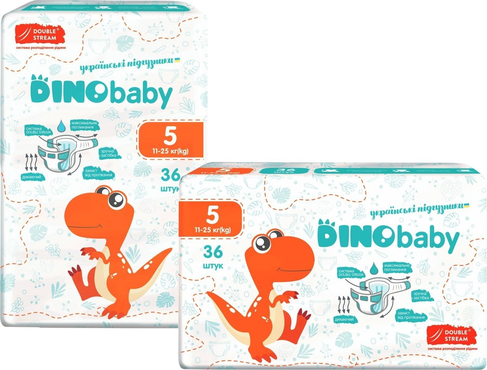 Підгузки Dino Baby розмір 5 розмір 11-25 кг 36 шт фото2