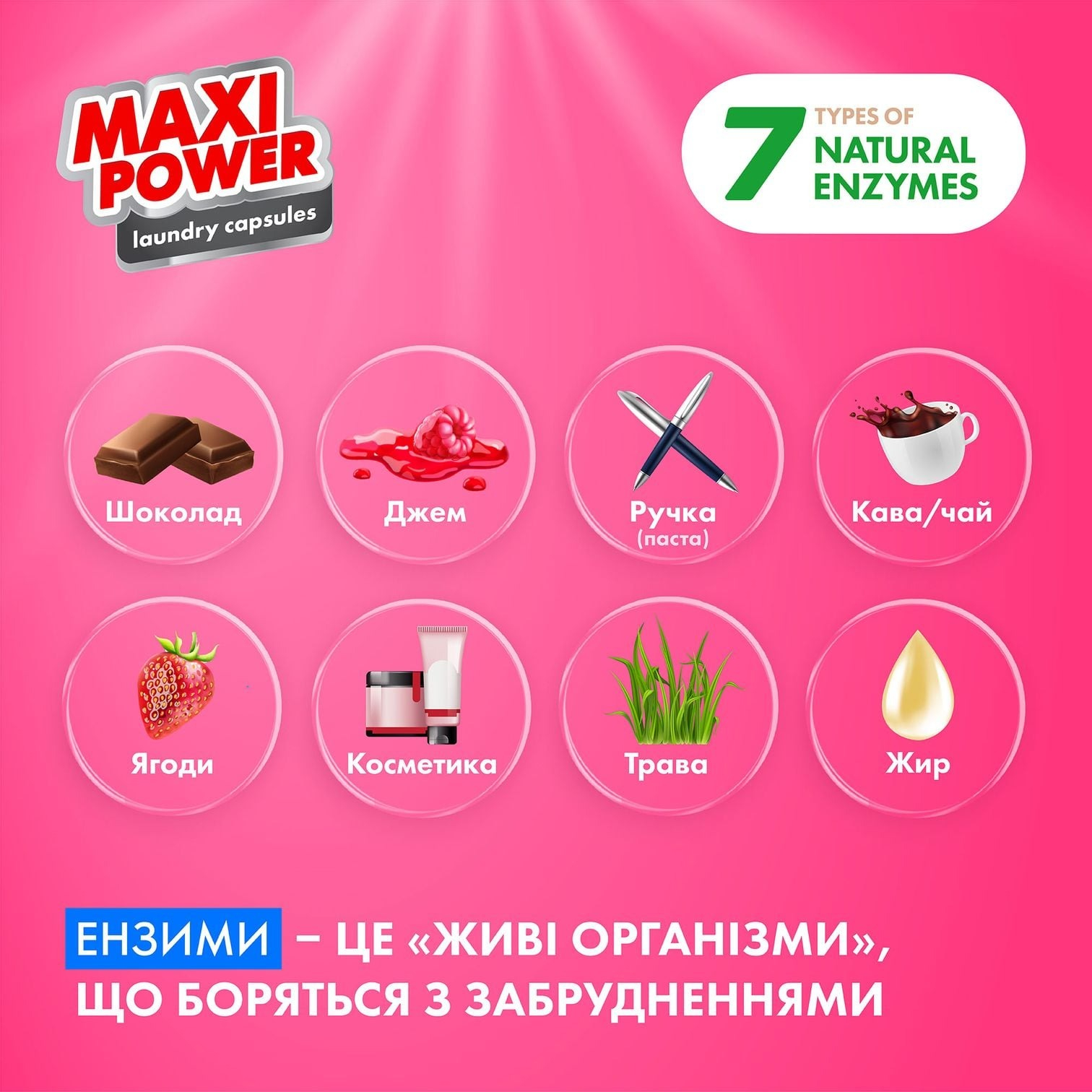 Капсулы для стирки Maxi Power Универсальный цветочный ветер 11 шт фото 3