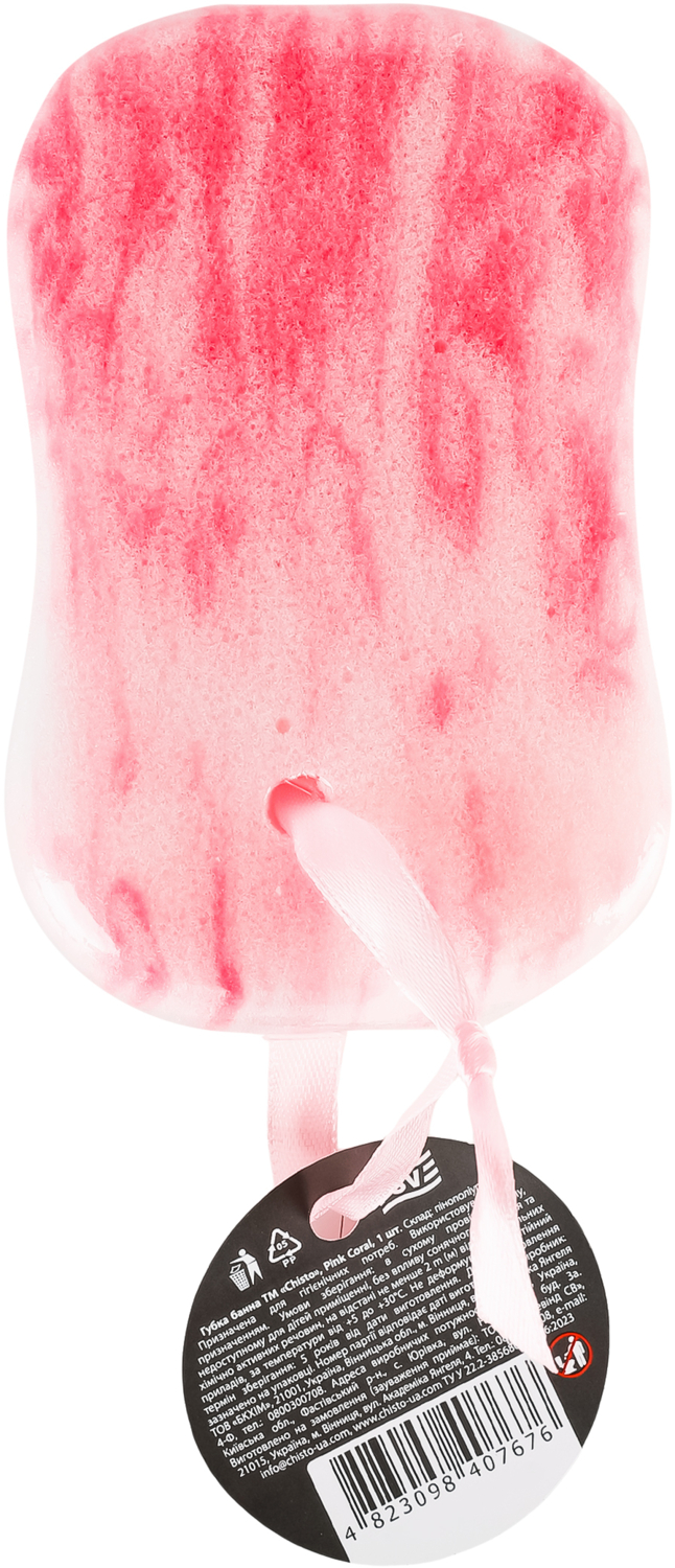 Губка банная Chisto Pink Coral фото