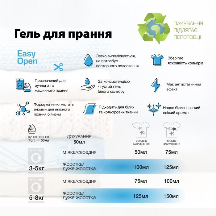 Гель для стирки Carma Doypack Универсальный 1.7л фото 3