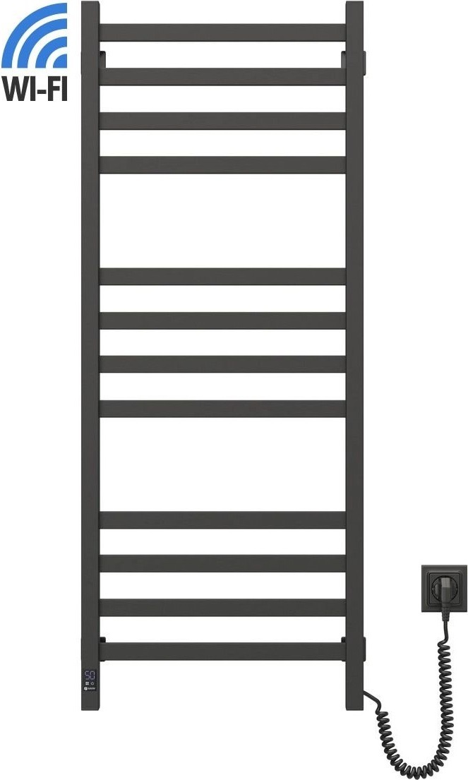 Полотенцесушитель Navin электрический Авангард, 1200х480х71мм Wi-Fi, черный муар, пп (12-228055-4812) фото 3