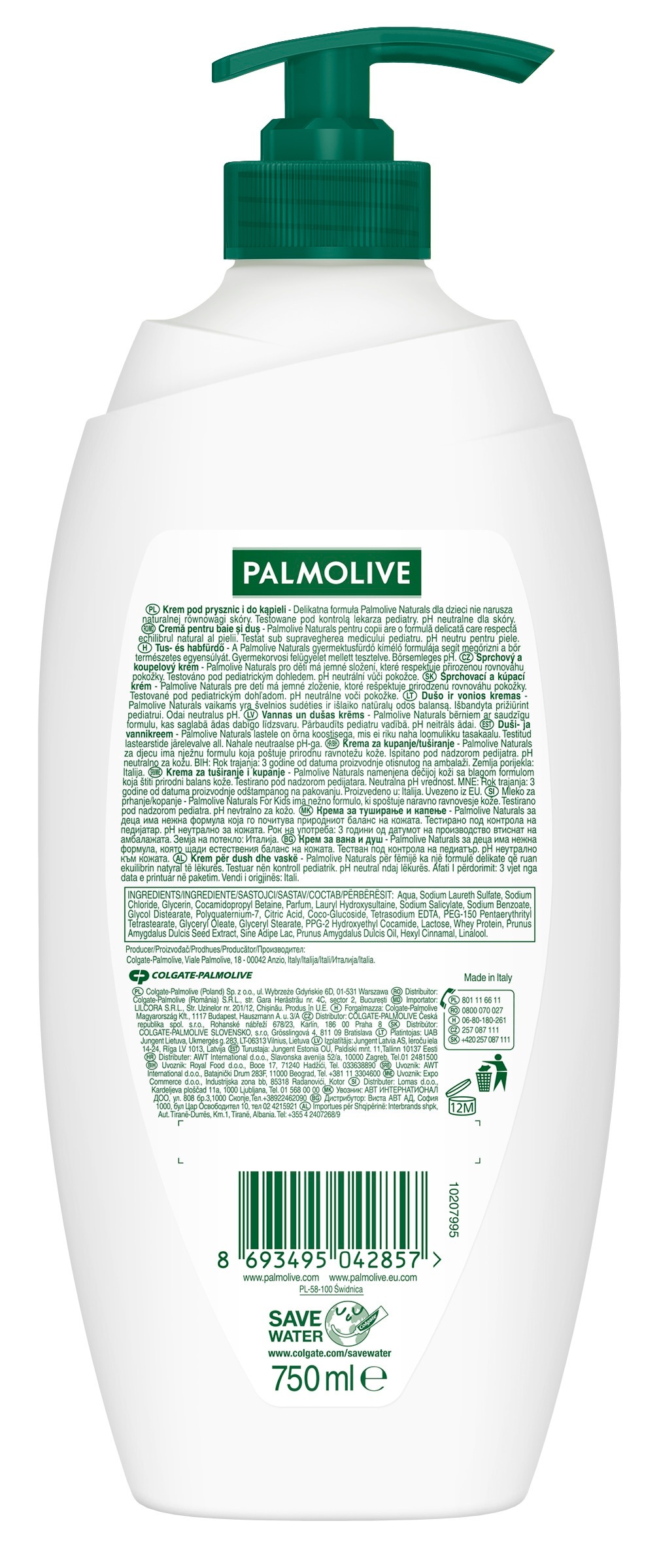 Гель для душа детский Palmolive Naturals Миндальное молочко 750 мл фото 