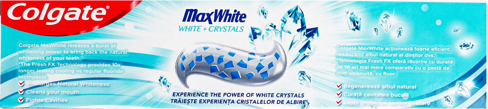 Зубна паста Colgate Max Shine Crystal Mint 125 млфото