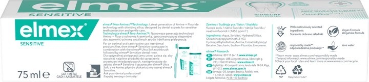 Зубна паста Colgate Elmex Sensitive Plus 75 млфото4