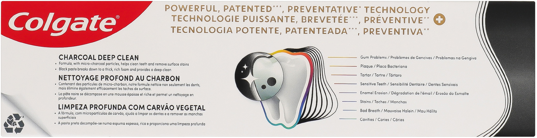 Зубная паста Colgate Total 12 Древесный уголь 75 мл фото 3