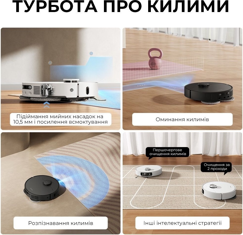 Робот-пилосос миючий Dreame Bot L40 Ultra AE Whiteфото