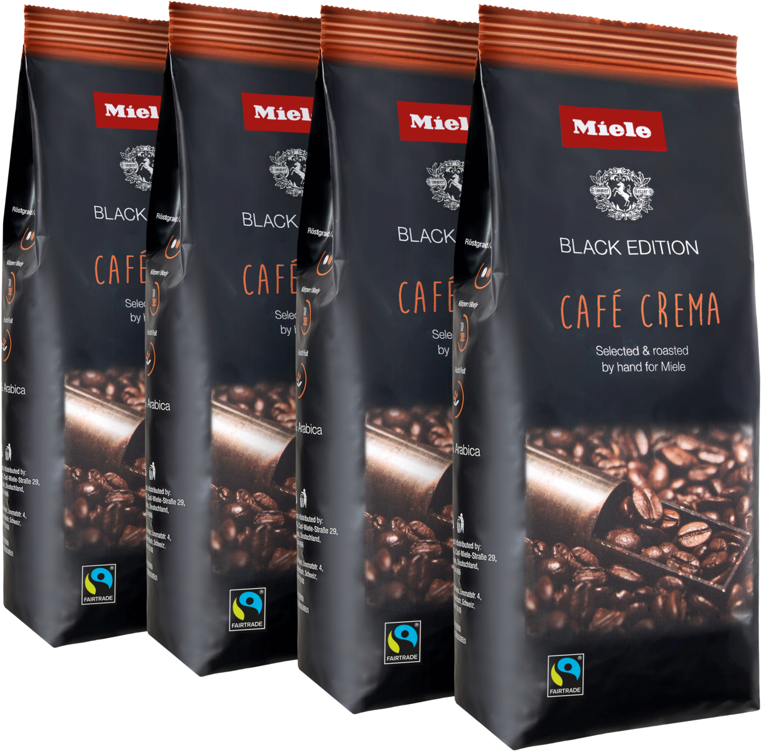 Кава Miele зерна Cafe Crema, 4x250г, 100% арабіка 29992662INT1фото