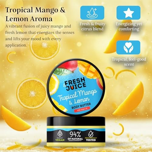 Масло для тела Fresh Juice Tropical Mango &amp; Lemon 200 мл (4823015946080) фото