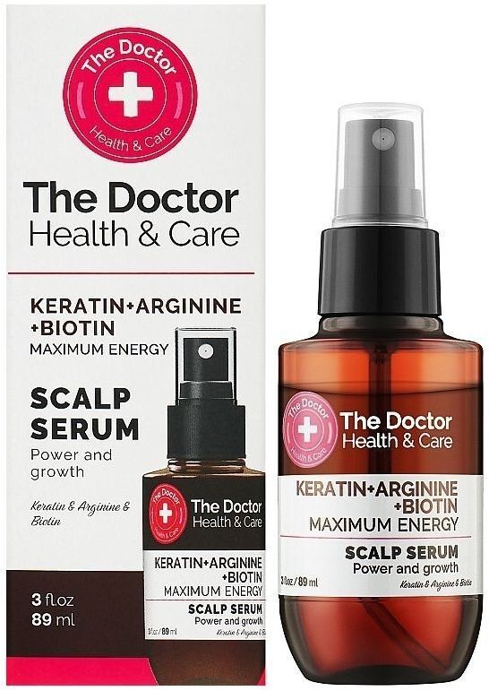 Сироватка для волосся The Doctor Кератин, аргінін та біотин Максимальна сила 89 млфото
