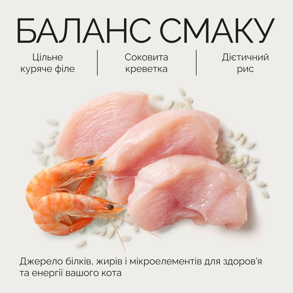 Корм вологий для дорослих котів Savory for Adult Cats філе курки з креветками в желе 70 гфото