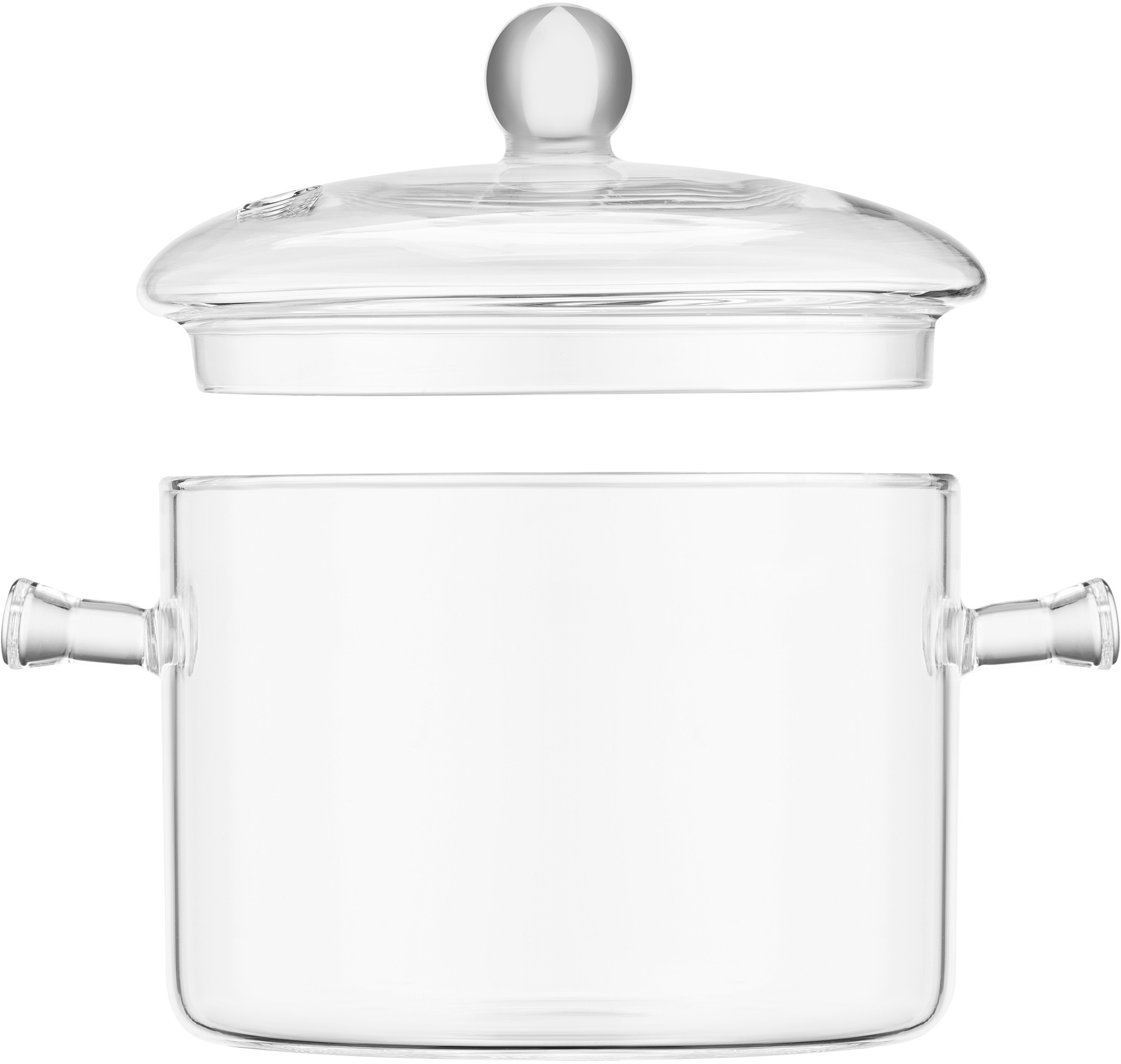 Кастрюля ARDESTO Black Mars, с крышкой 1.5л, боросиликатное стекло (AR0715GB) фото 