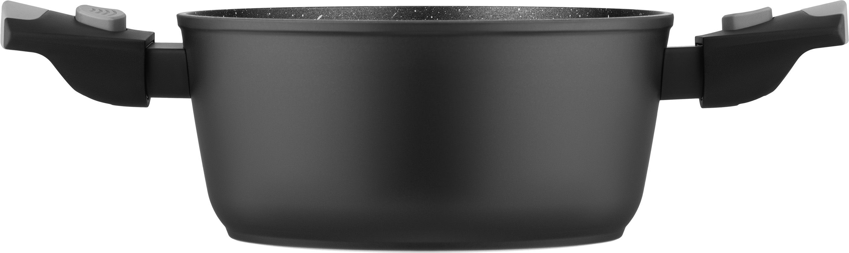 Кастрюля ARDESTO Gemini Bari, 2.5л, стеклянная крышка, алюминий, черный (AR1925AC) фото 