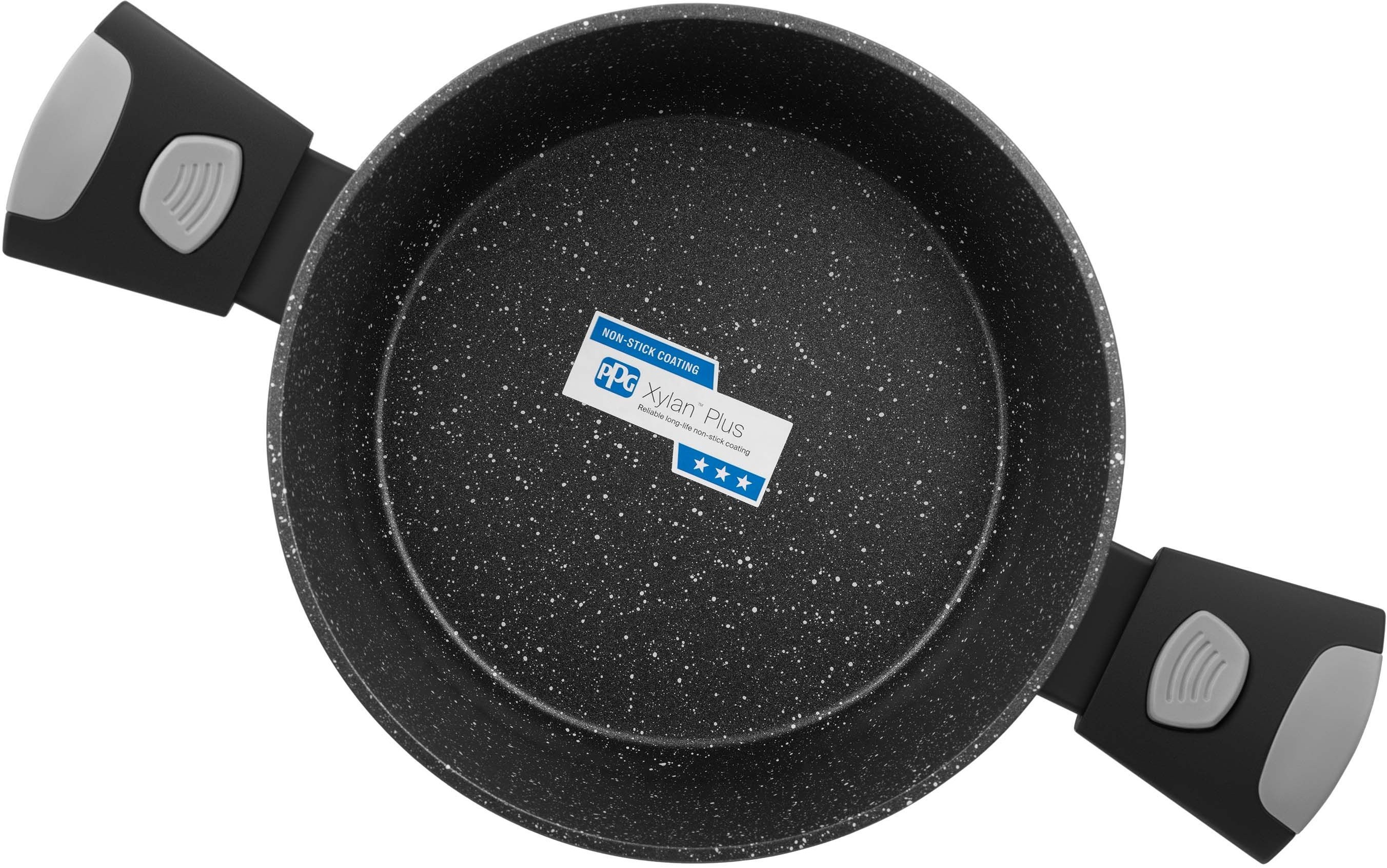 Кастрюля ARDESTO Gemini Bari, 2.5л, стеклянная крышка, алюминий, черный (AR1925AC) фото 