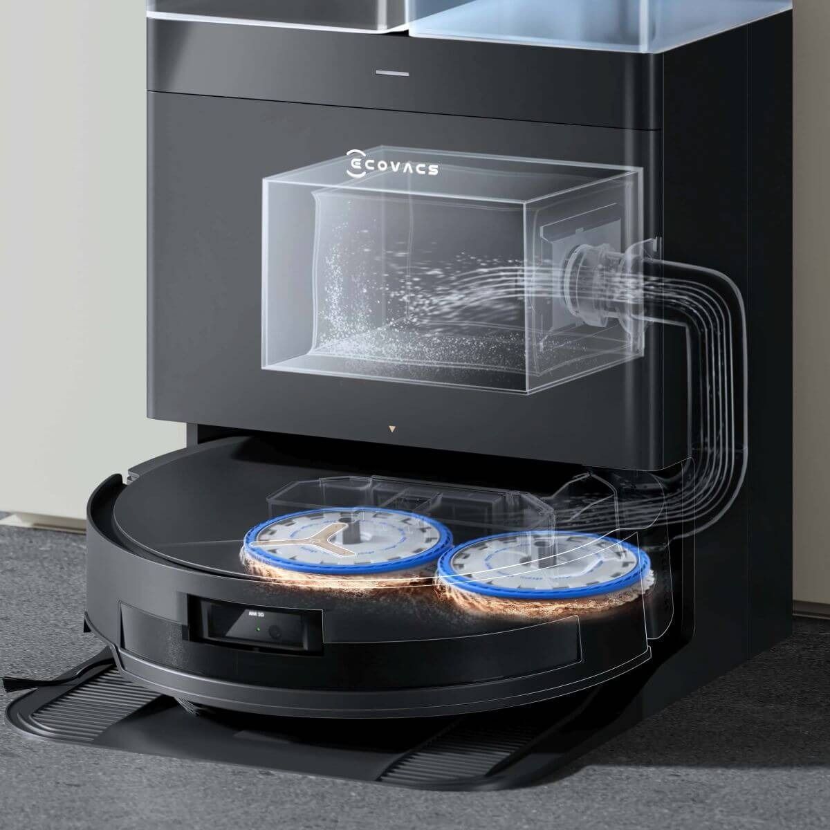 Робот-пылесос Ecovacs Deebot T50 MAX PRO OMNI BLACK (DEX54) фото 19