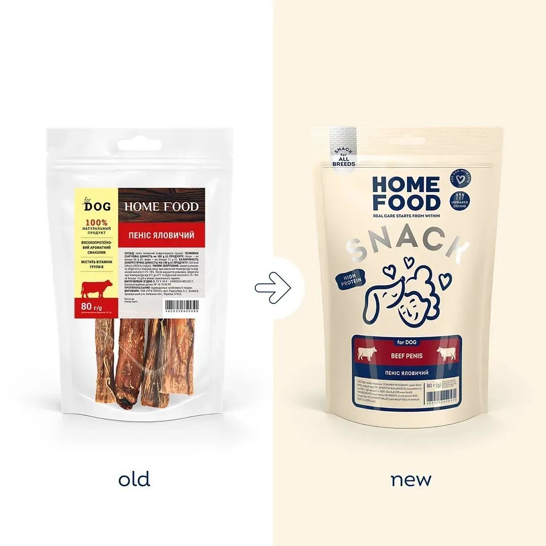 Лакомство для собак Home Food Пенис говяжий 80 г фото 2
