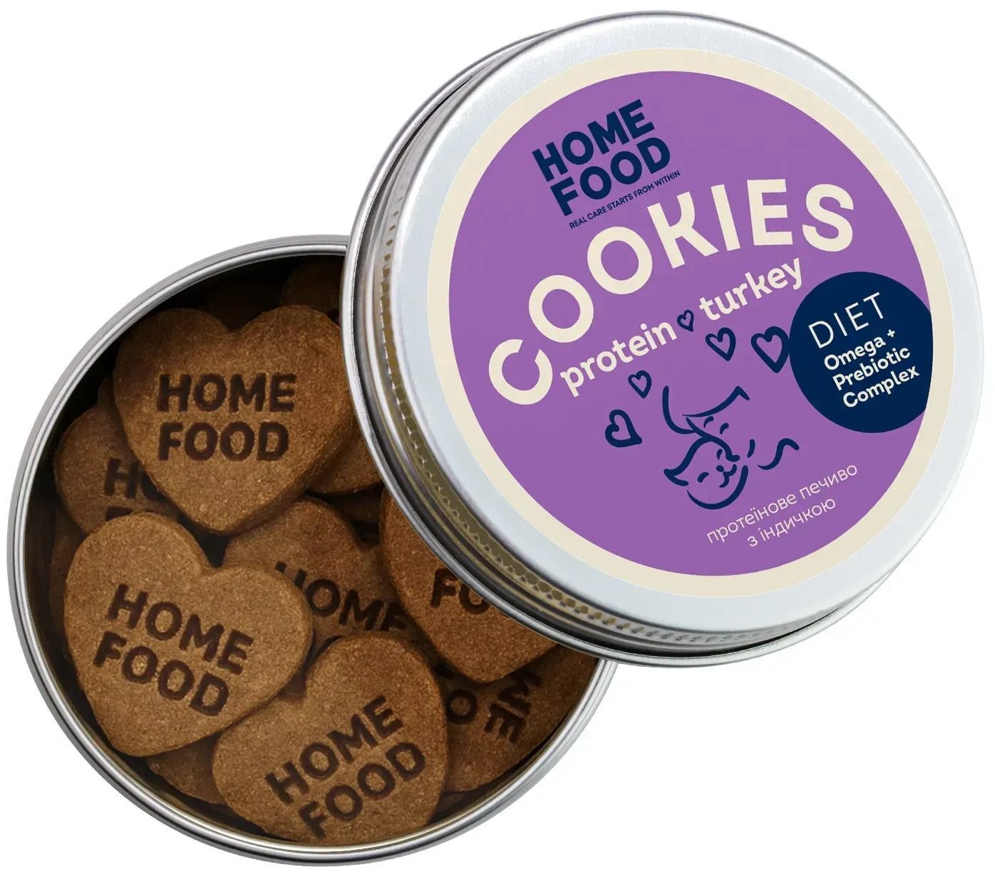 Протеиновое печенье для кошек Home Food с индейкой 80 г фото 2