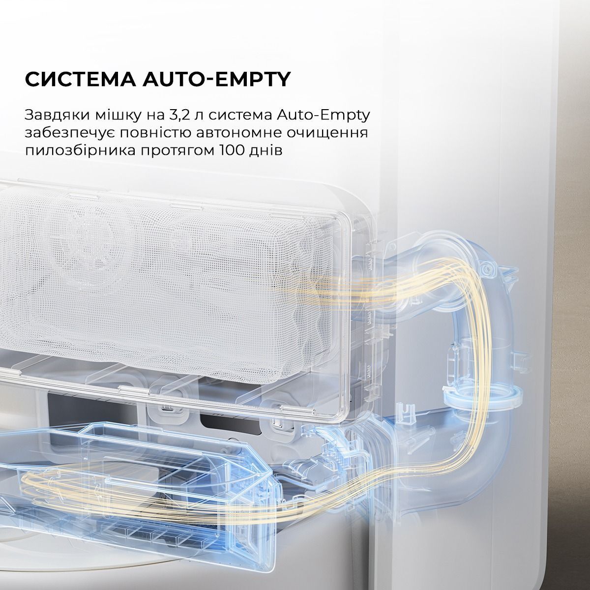 Робот-пилосос Mova V50 Ultra Complete White RLV72LE-1фото