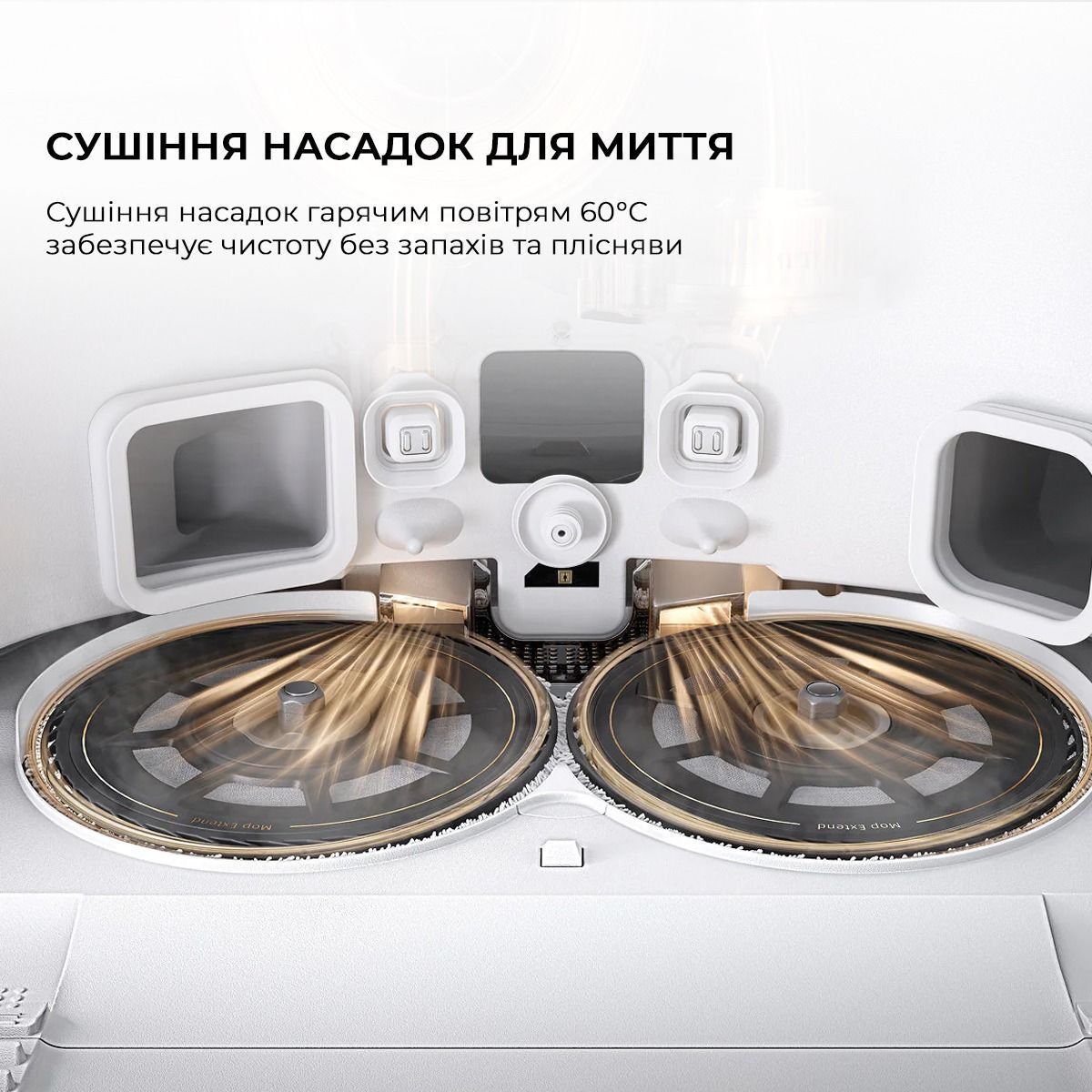 Робот-пилосос Mova V50 Ultra Complete White RLV72LE-1фото