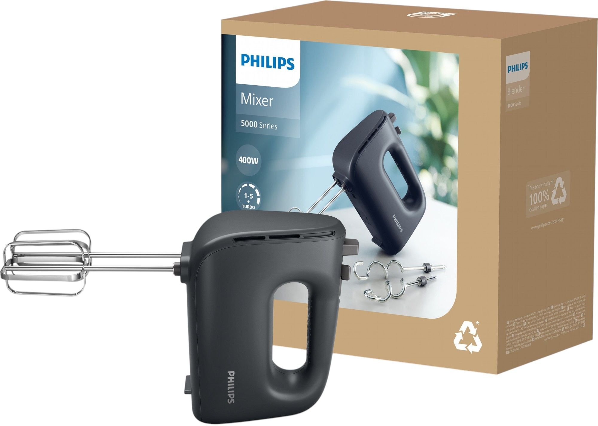 Миксер Philips ручной 5000 series HR3739/00 фото 